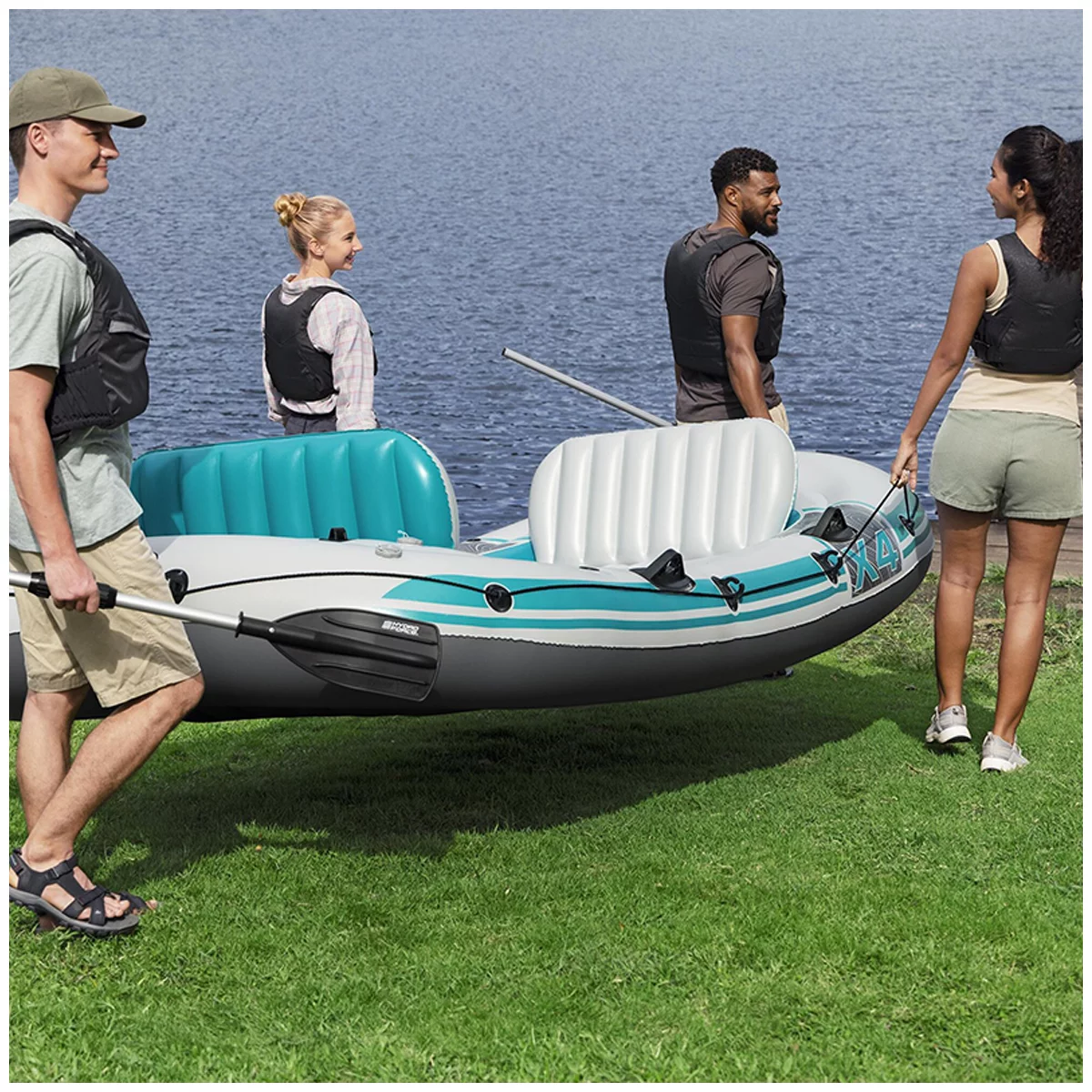 Bestway Hydro-Force Adventure Elite X4 Inflatable Raft Set 3.15m