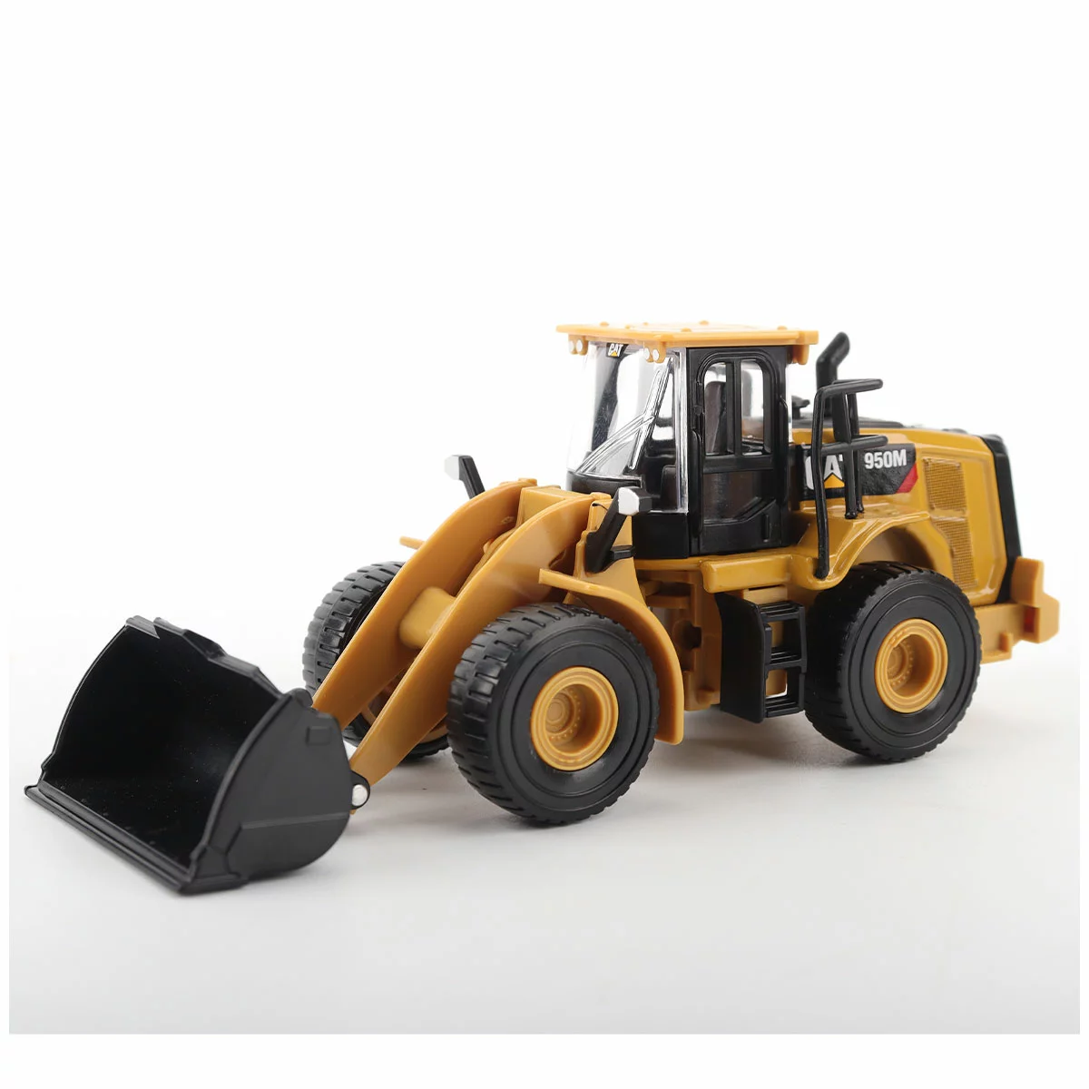 CAT Diecast Trucks 4 Pack Yellow 1:64 Scale Construction Vehicle Toy Set