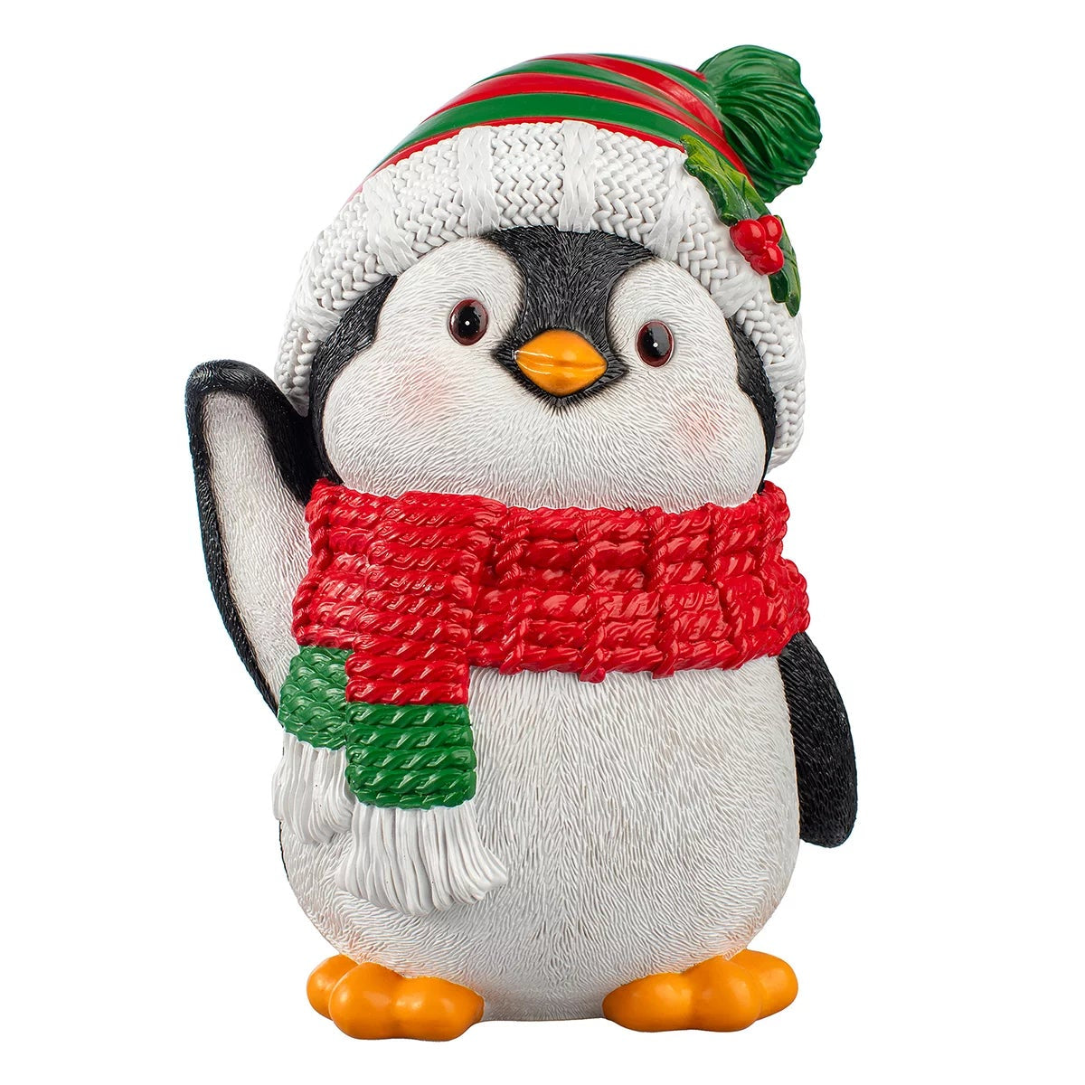 3 Piece Christmas Penguin Statue Set 30.5cm Festive Holiday Home Decoration