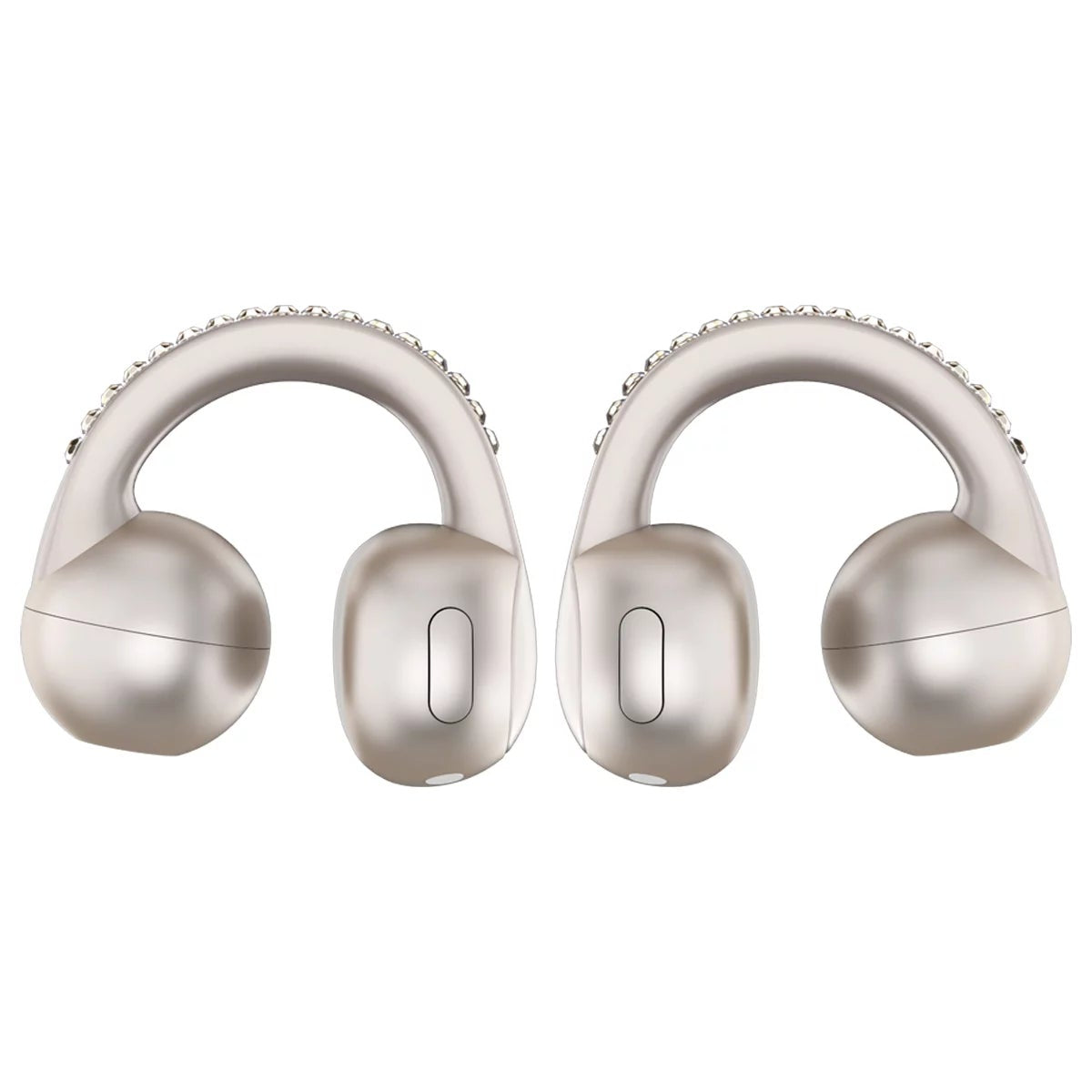Moto Buds Loop French Oak Swarovski Crystals Open Ear Wireless Earbuds Bose