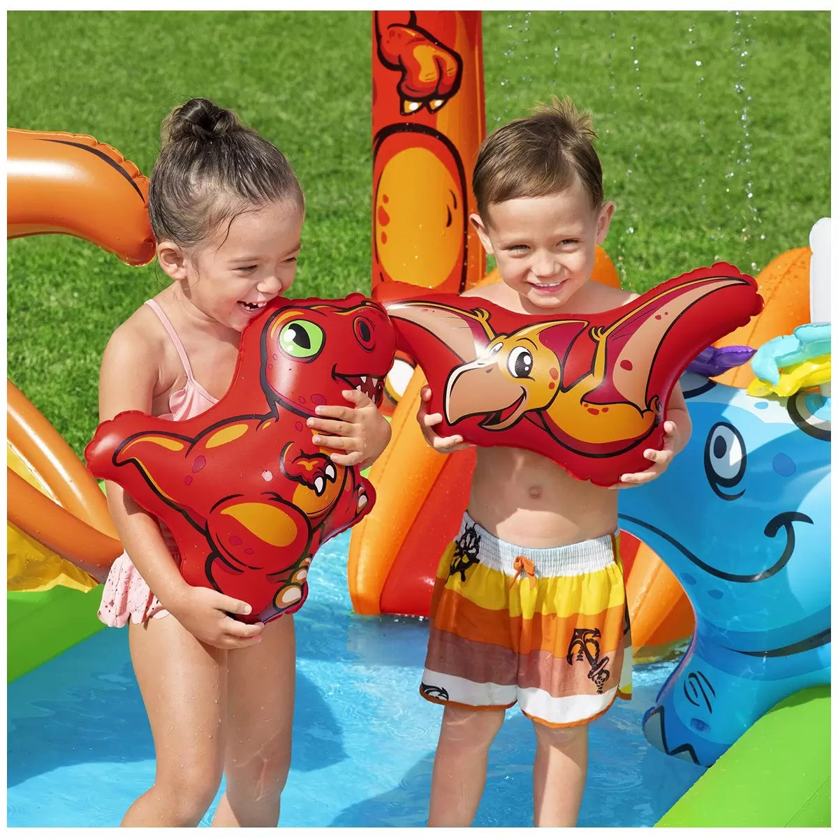 Bestway Jurassic Splash Play Centre Inflatable Dinosaur Playset Kids Water Pool