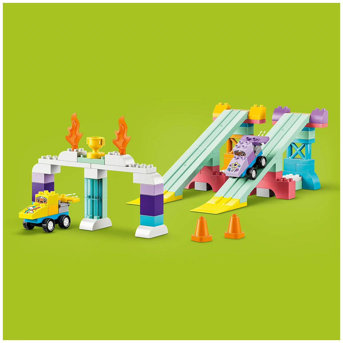 LEGO DUPLO Town 3 In 1 Creative Ramps with Vehicles 10478 111 Pieces