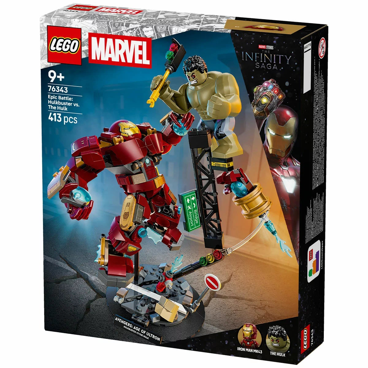 LEGO Marvel Hulkbuster vs Hulk 76343 Avengers Building Set 413pc