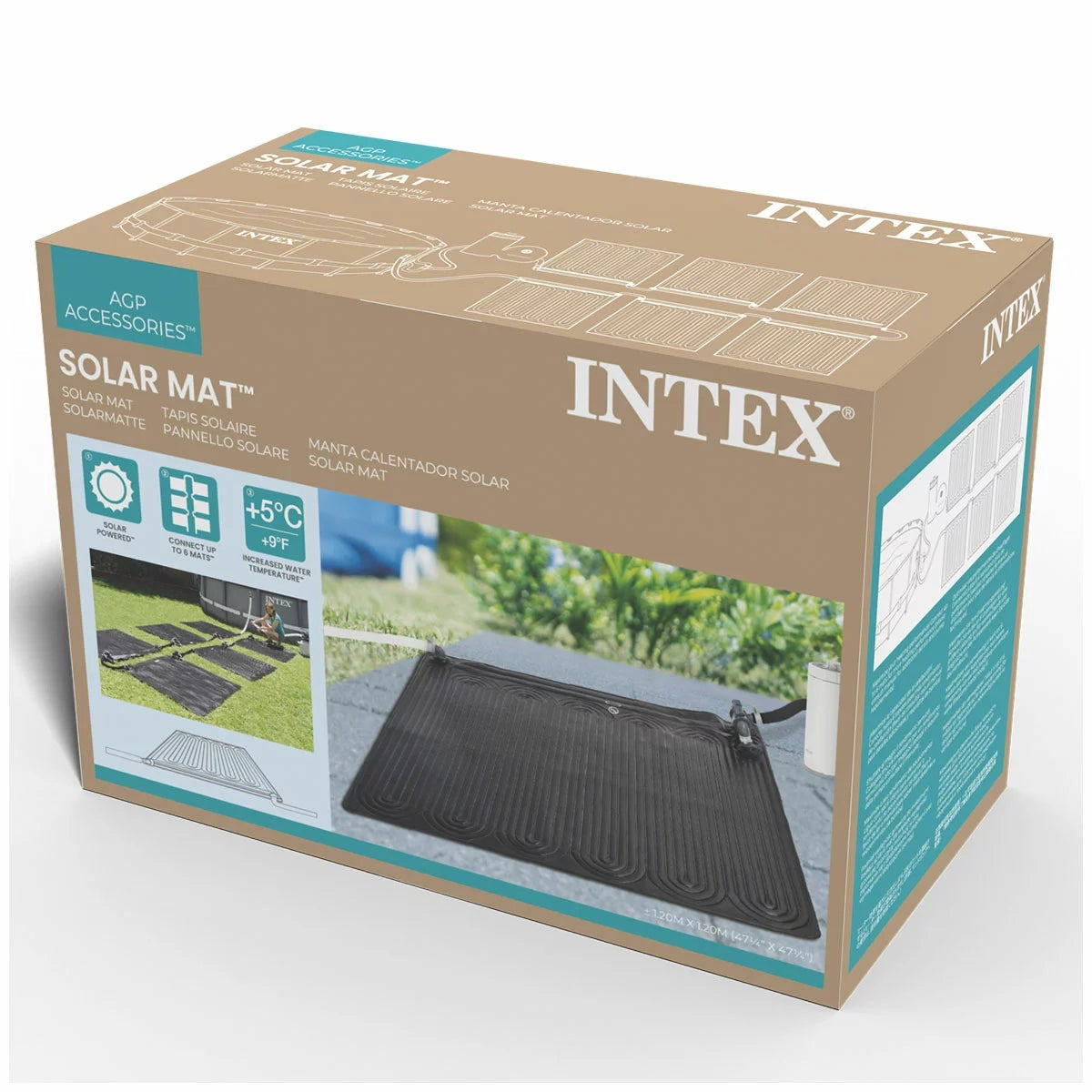 Intex Solar Heating Mat 28685 Above Ground Pool Heater 120x120cm Grey