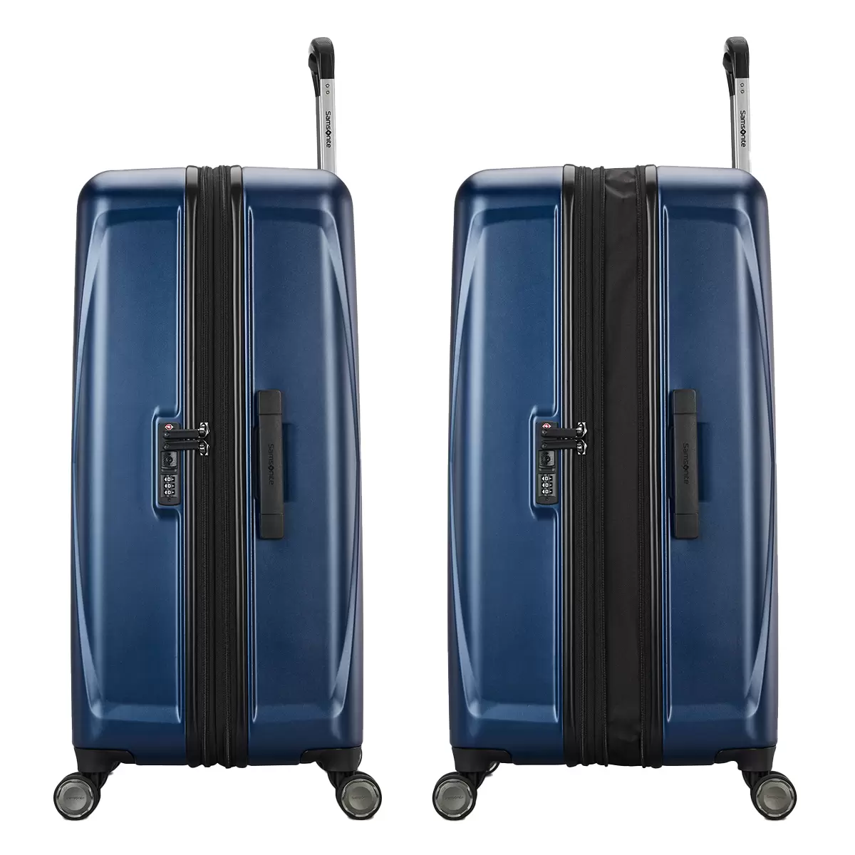 Samsonite Blackstone 2 Piece Hardside Expandable Spinner Luggage Set French Blue
