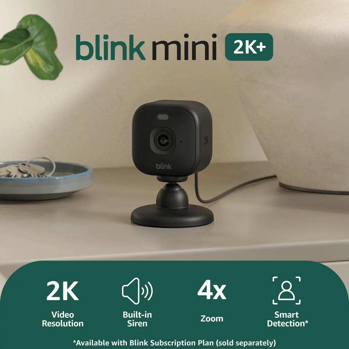 Blink Outdoor 2K+ Video Doorbell Sync And Camera System Wireless Module Security