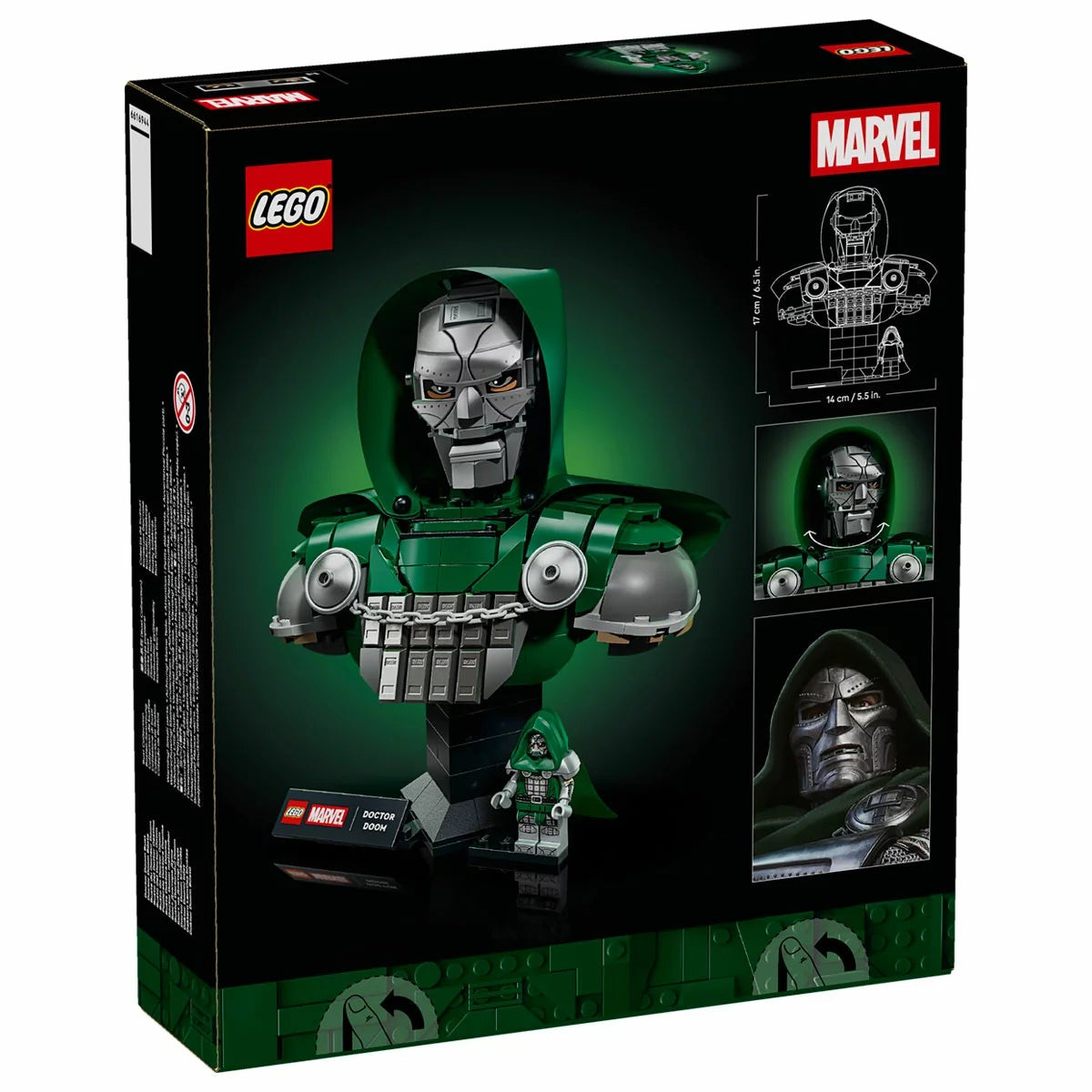 LEGO Marvel Doctor Doom Bust 76345 Adult Collectible Display Set 379-Piece
