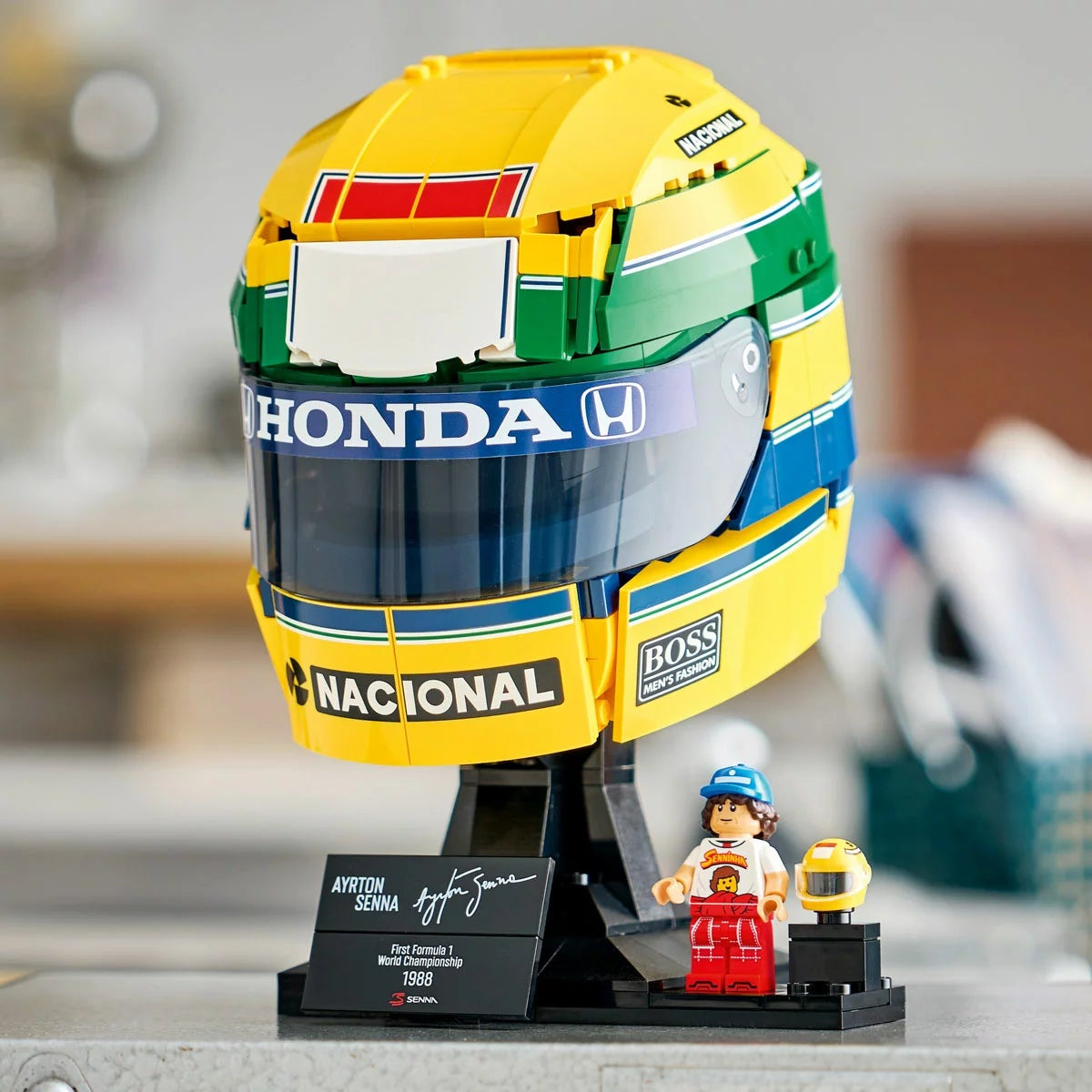 LEGO Editions Ayrton Senna Helmet 43024 F1 931 Piece Building Set