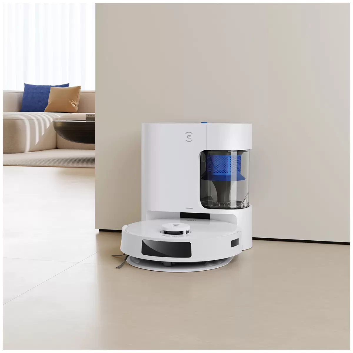 Ecovacs Deebot N20 Pro Plus Robot Vacuum & Mop 8000Pa Auto Empty WiFi White Eco