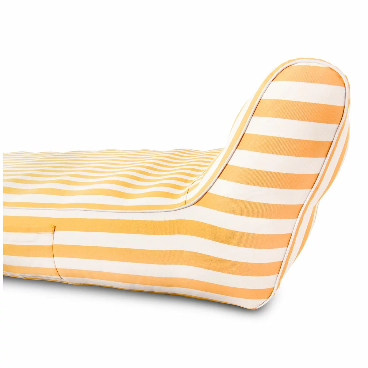 Spire Paradisus Inflatable Pool Lounge Yellow Stripe Olefin 200kg Capacity