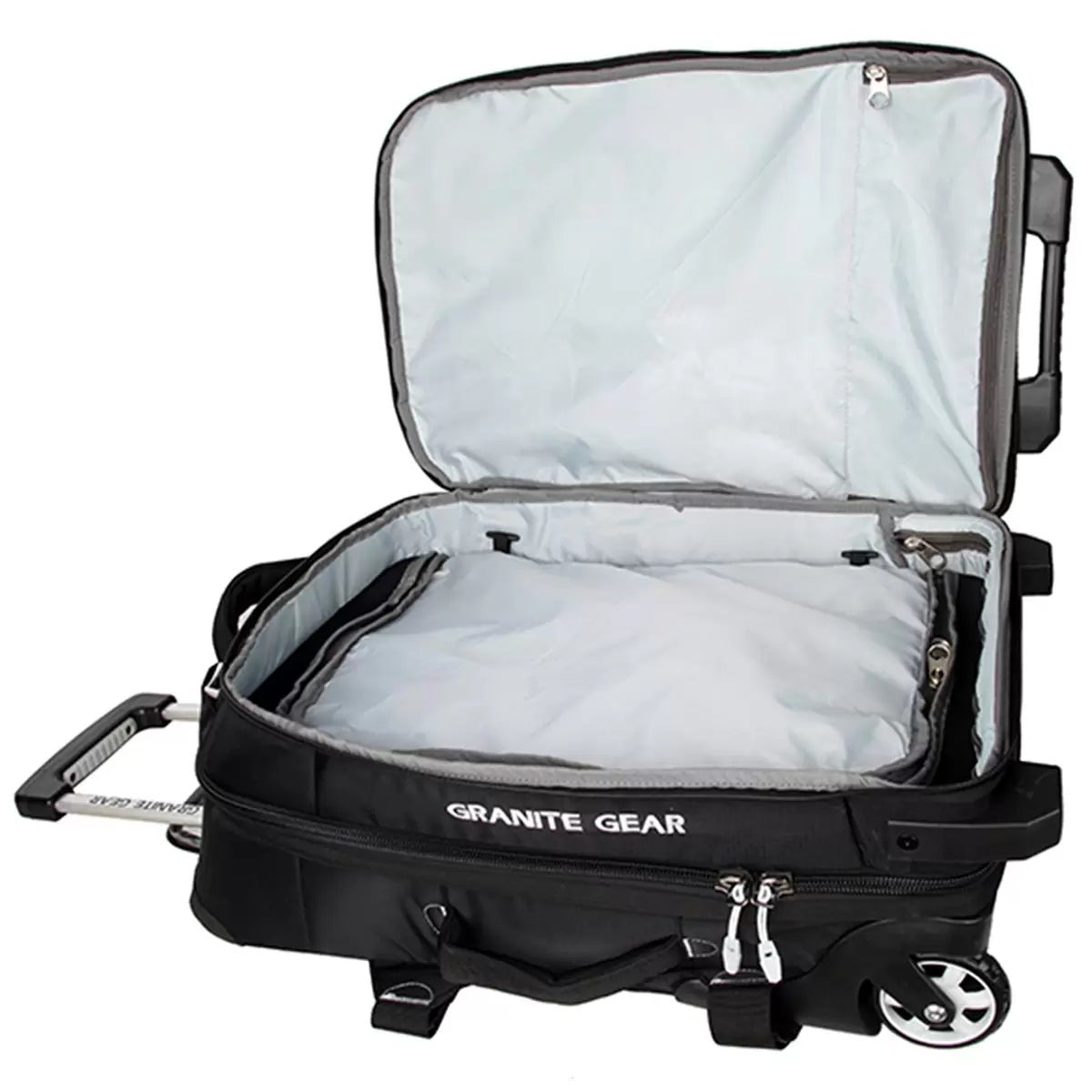 Granite Gear 53L Wheeled Carry On Duffle Bag Black Rolling Travel Luggage