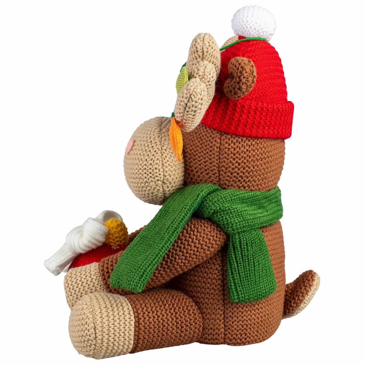 Christmas Knit Moose & Polar Bear 2 Piece Set 40.6cm Shelf Decor Figurines