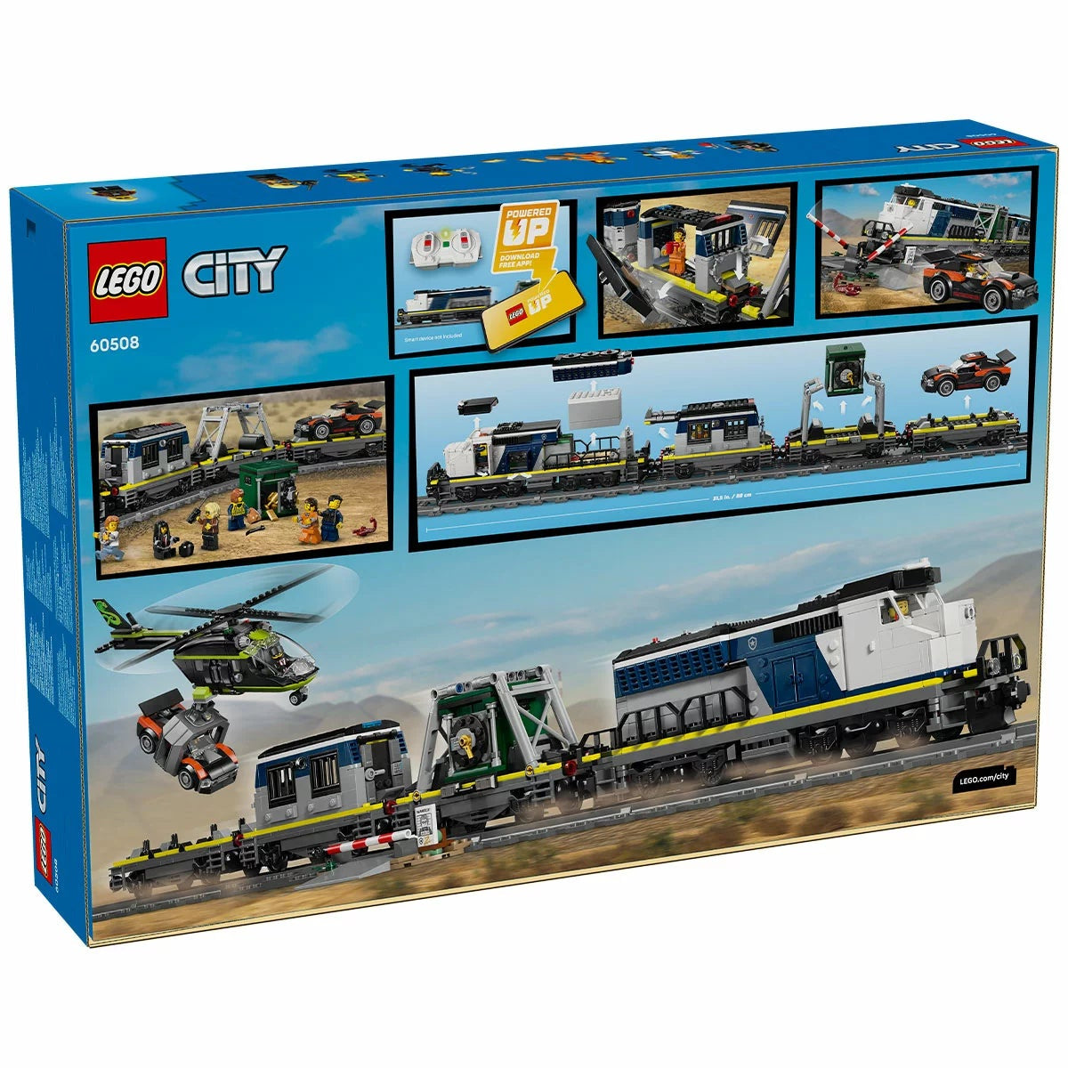 LEGO City Police Train Heist 60508 1313 Pieces Motorised Train Set