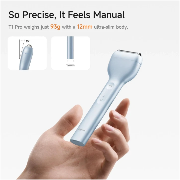 Laifen T1 Pro 1-Blade Electric Shaver Blue 12000 CPM Waterproof USB-C Trimmer
