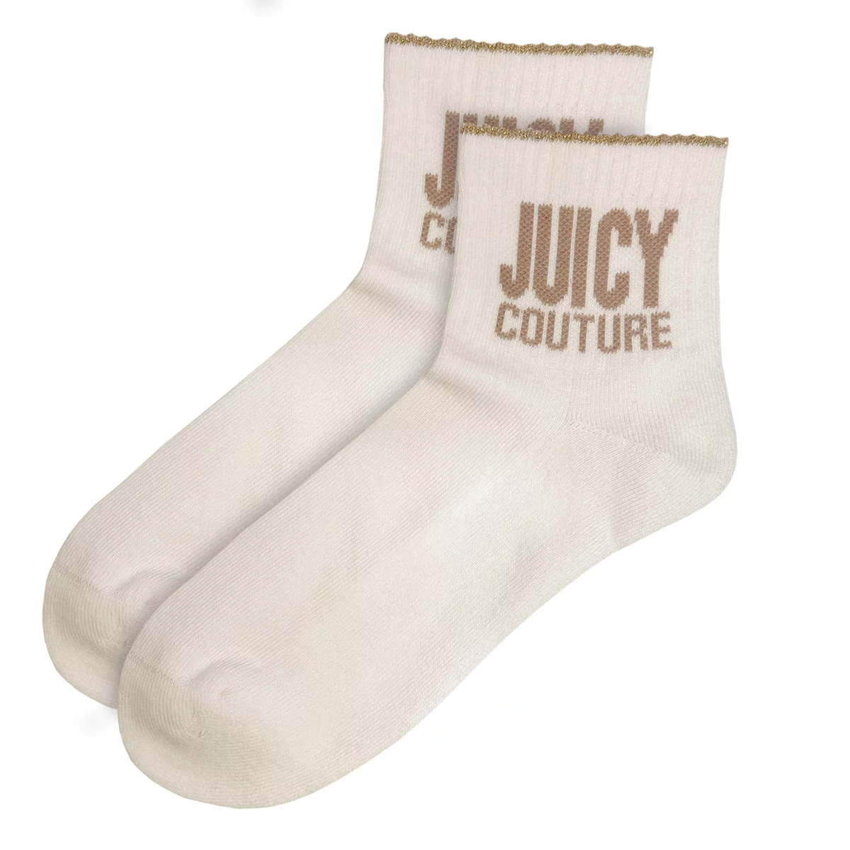 Juicy Couture Quarter Crew Women's Socks 6 Pack Pink Cushioned Comfort