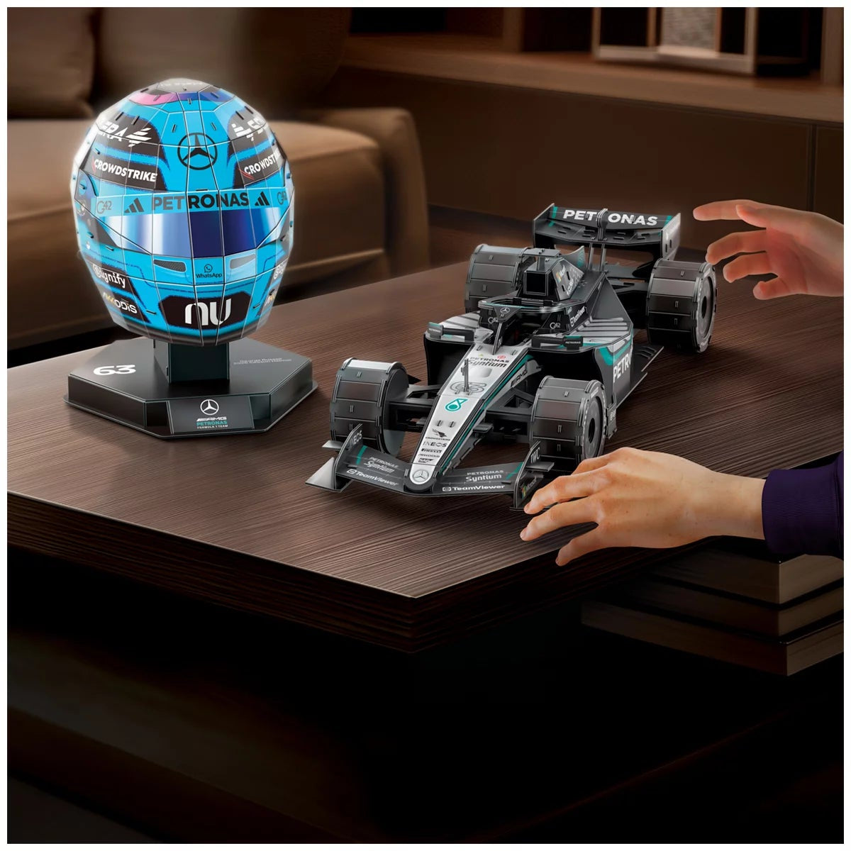 4D Build Mercedes AMG Petronas F1 W15 3D Puzzle Model Kit Official