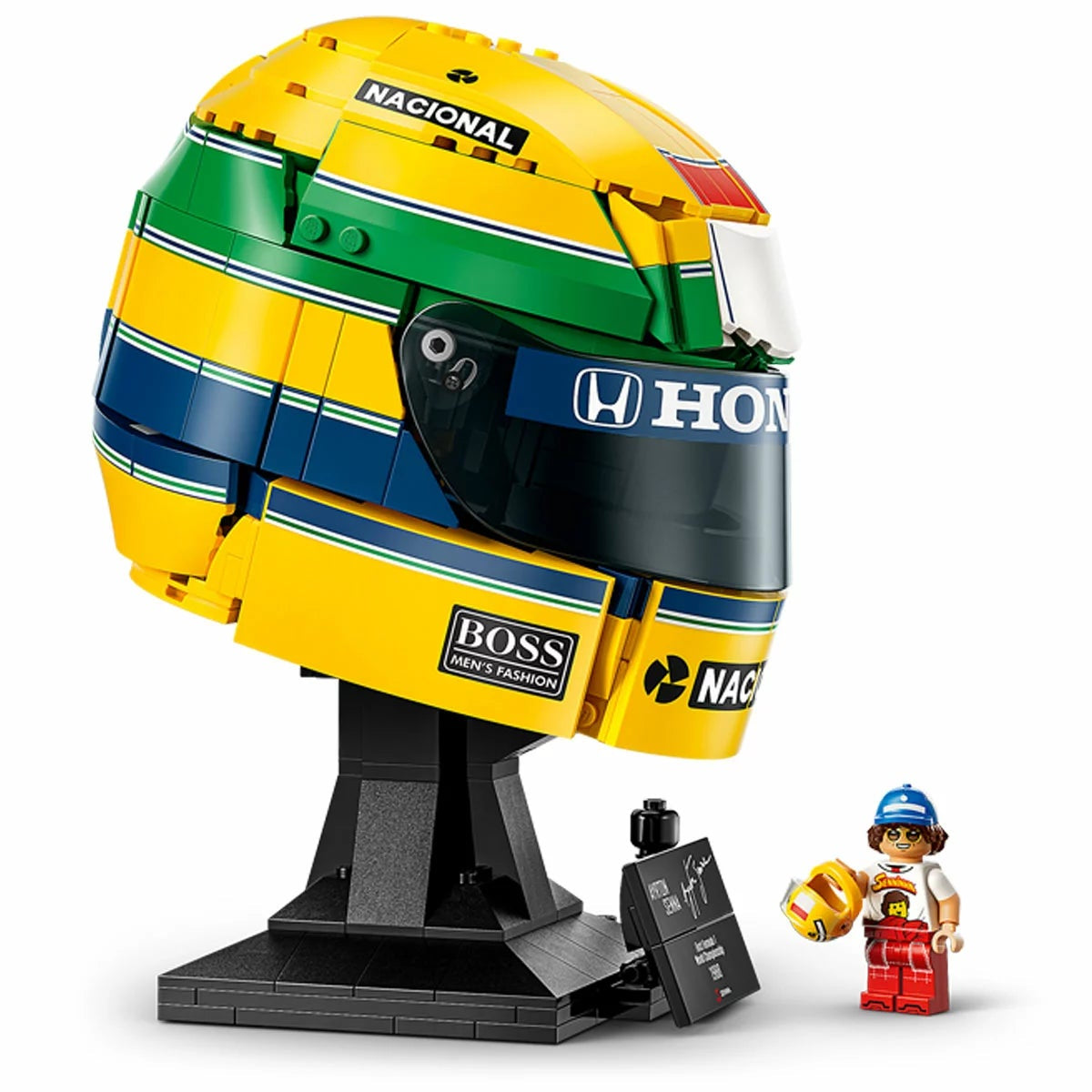 LEGO Editions Ayrton Senna Helmet 43024 F1 931 Piece Building Set
