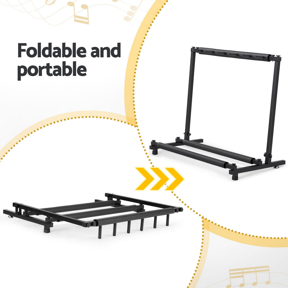 Alpha 5 Space Folding Guitar Stand Rack Holder Display