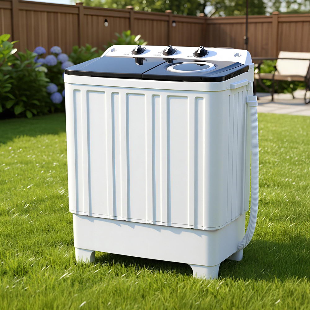 Devanti Portable Washing Machine Twin Tub 7KG White