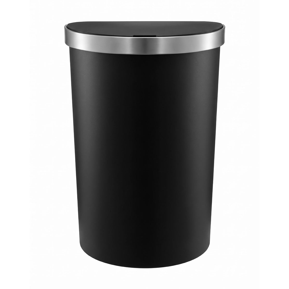 Devanti 50L Sensor Bin D-Shape Trash Can Kitchen Smart Rubbish Bin Black