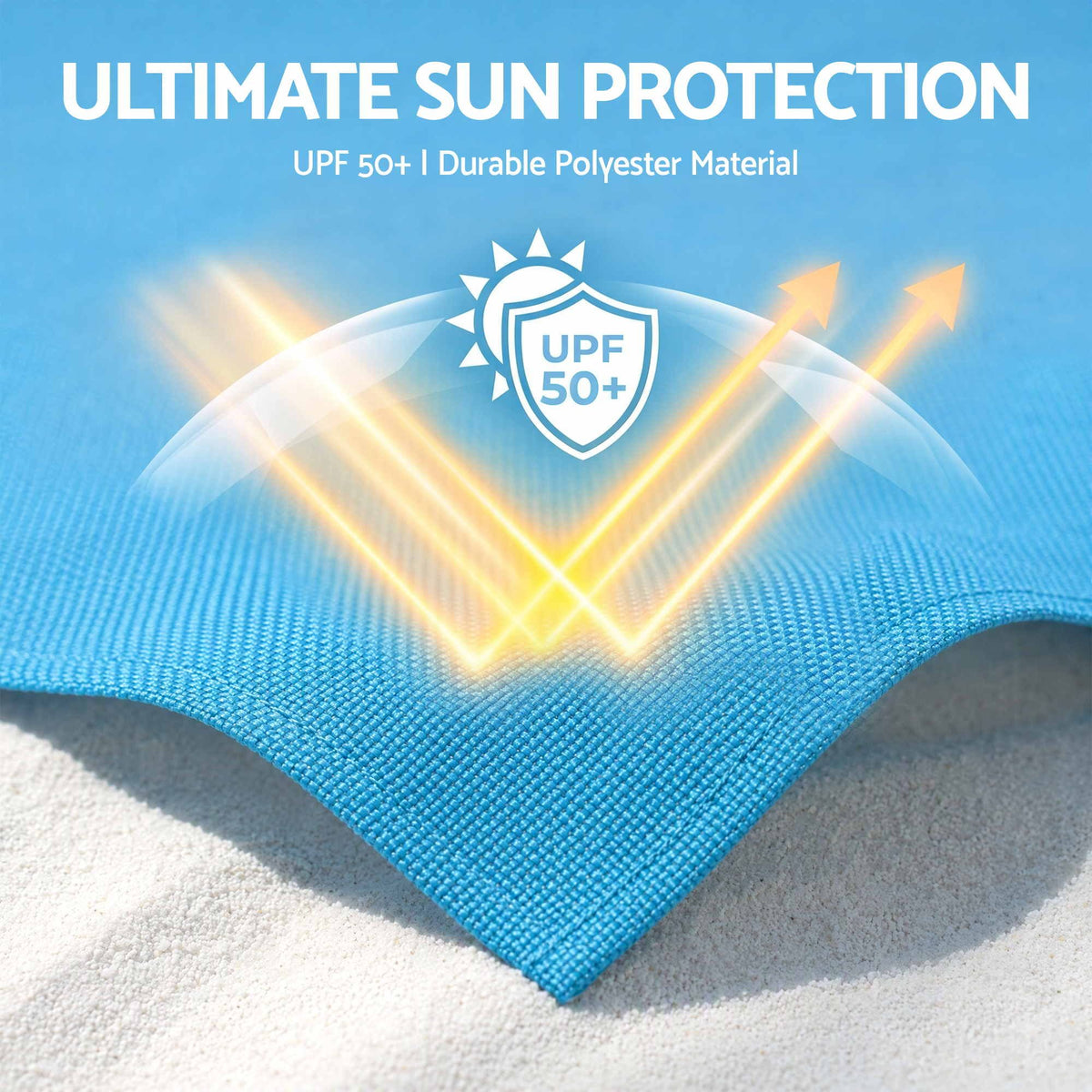Weisshorn Beach Tent Sun Shelter UPF 50+ Shade 3x3m for 8 Person Outdoor