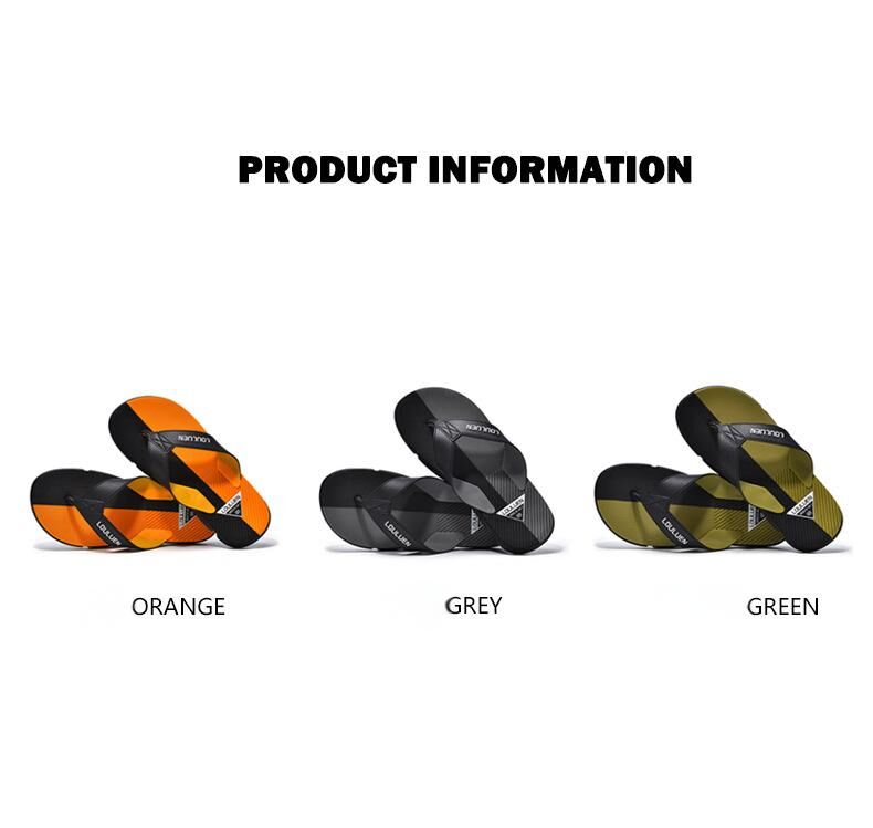 Men's Flip Flops with EVA-PVC Dual Sole,Orange for Comfort & Slip-Resistance(40)