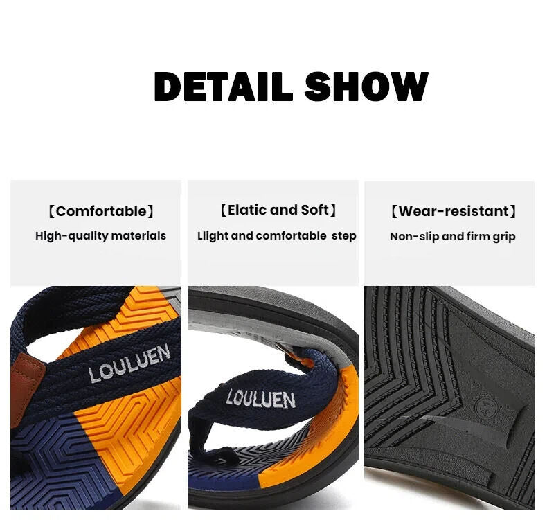 Men's Flip Flops with EVA-PVC Dual Sole, Blue for Comfort & Style for Summer Beach & Daily Wear(43)