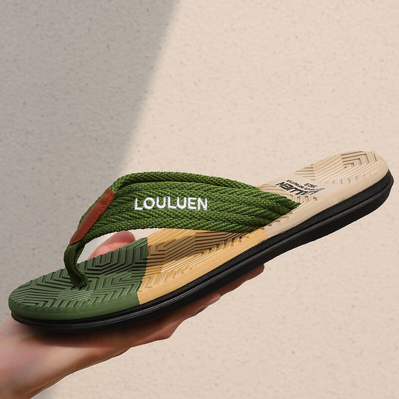 Dual Sole, Green for Comfort & Style for Summer Beach & Daily Wear(40)