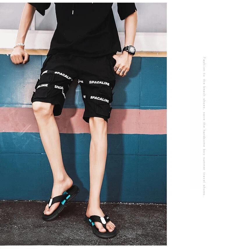 Men's Flip Flops: 4 Colors, EVA-PVC Blend, Comfort & Style for Summer Beach & Daily Wear(Black-green-43)