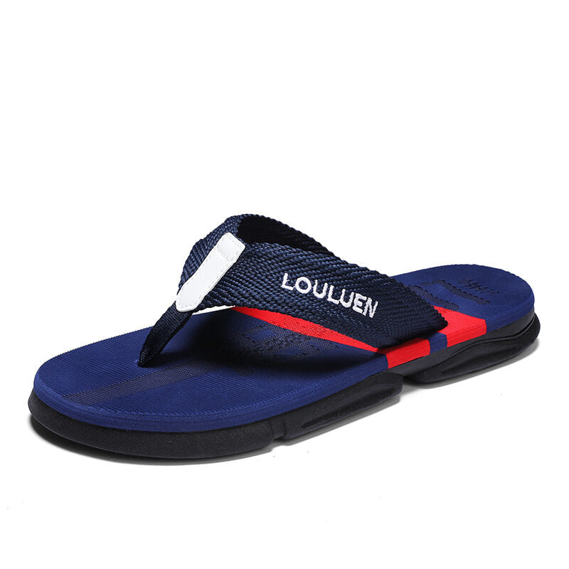 Men's Flip Flops: 4 Colors, EVA-PVC Blend, Comfort & Style for Summer Beach & Daily Wear(Blue-42)