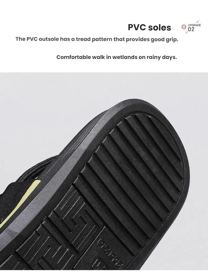 Men's Outdoor Non-Slip Sandals, EVA Lightweight Thick-Sole Beach Slippers for Casual & Sports(dark blue-41)