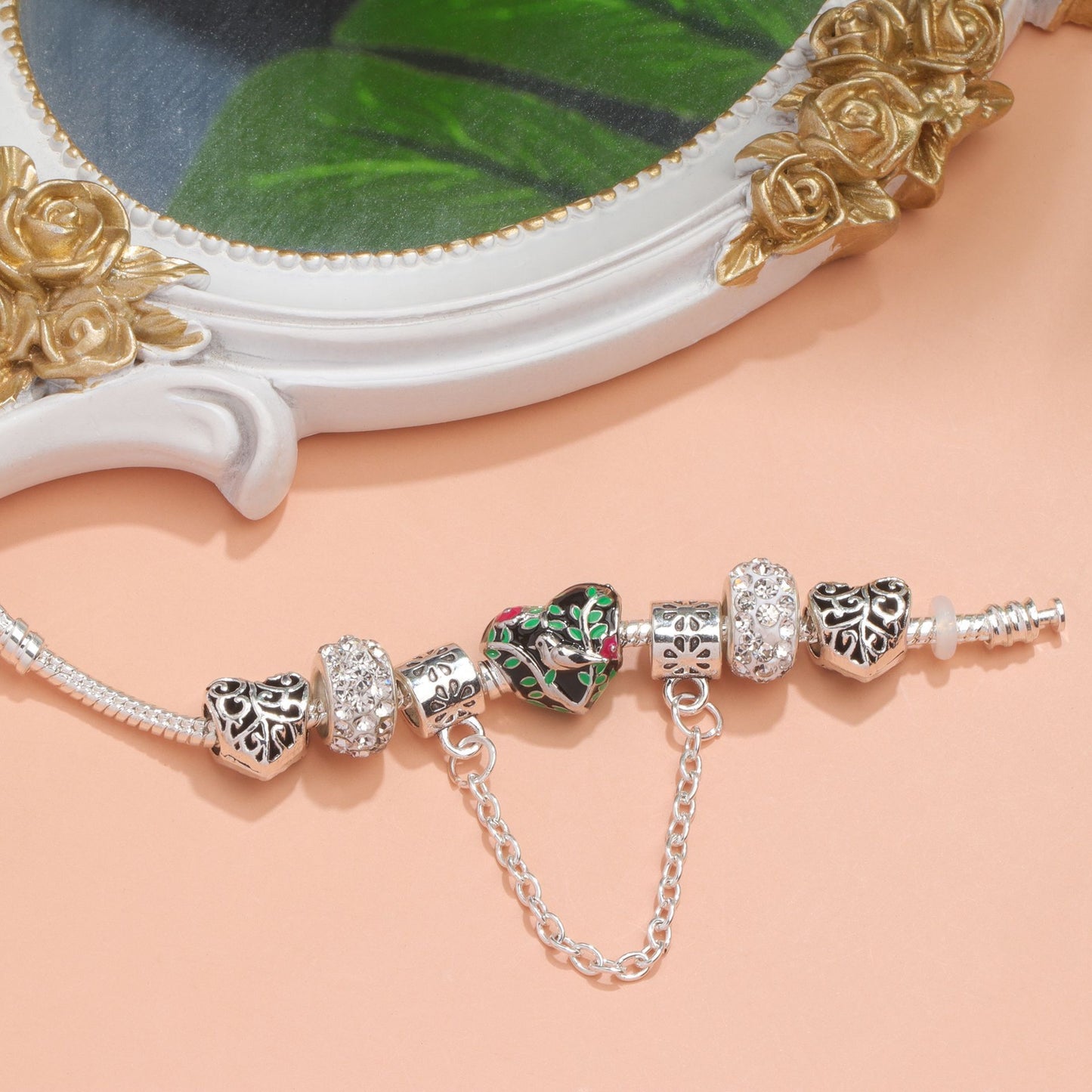 Love Bird Drip Oil Bracelet(20cm)