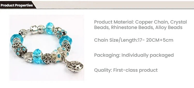 Vintage Crystal Zircon Beaded Bracelet with Hollow LOVE Alloy Pendant, Adjustable Snake Chain Bracelet(18cm+5cm)