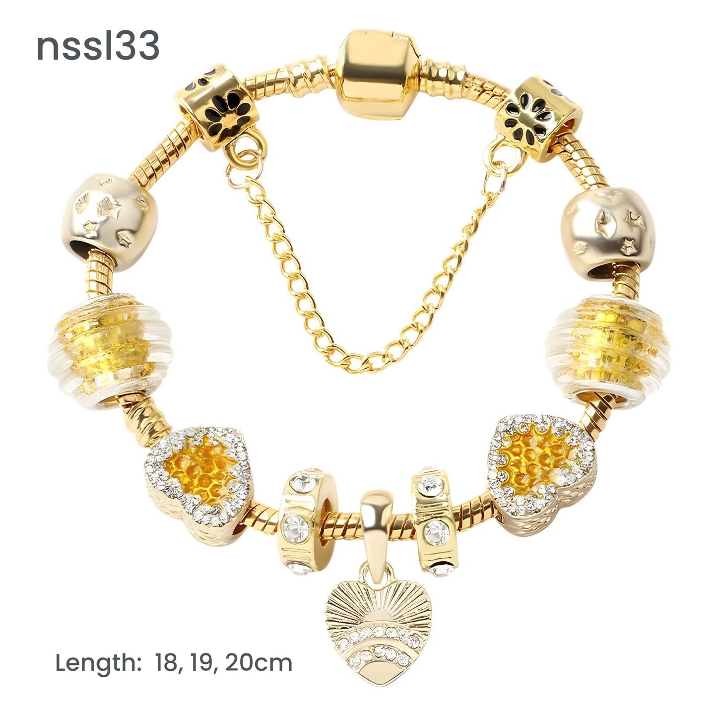 11 Styles Charm Bracelets Set,Colorful Alloy & Glass Beaded Bracelets(double)