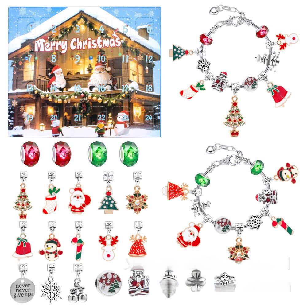 Christmas DIY Jewelry & Craft Advent Calendar(M-14L,20*17*1.1)
