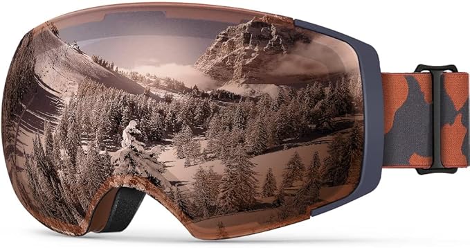 OutdoorMaster Ski Goggles PRO - Frameless, Interchangeable Lens 100% UV400 Protection Snow Goggles for Men & Women-OM-2
