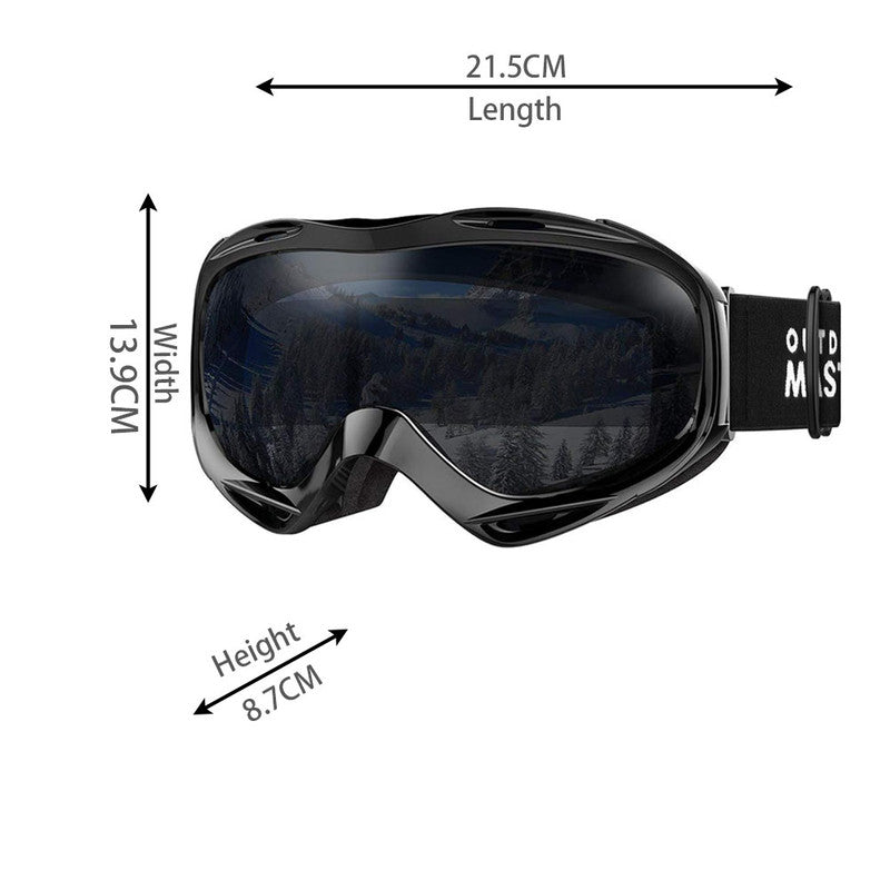OutdoorMaster OTG Ski Goggles - Over Glasses Ski/Snowboard Goggles for Men, Women & Youth - 100% UV Protection-OM-5