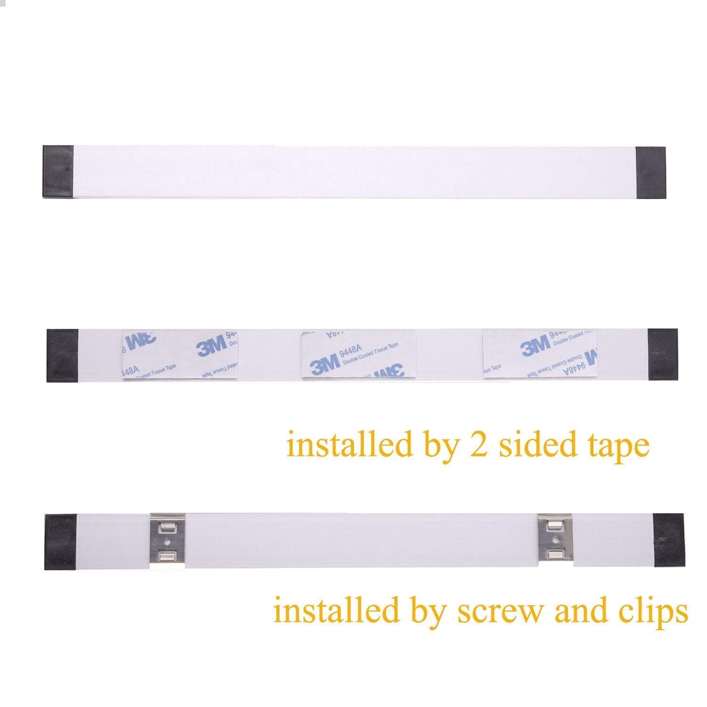 Dimmable Led Under Cabinet Lighting Bar Linkable Kits with Rocker Switch Under Counter Kitchen,Showcase,Shelf Lighting(3 Panel Kits Cold White)