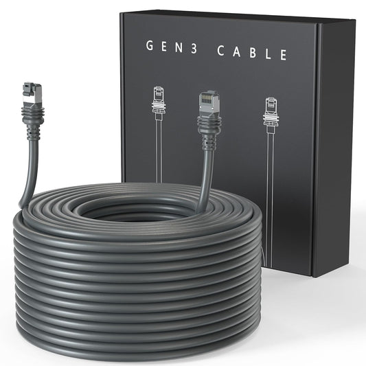 Starlink Cable Gen 3 75FT Waterproof (75FT / 23M), Grey