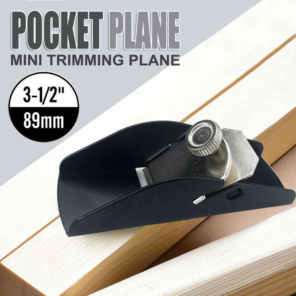 Compact Pocket Hand Planer for Woodworking, Mini Trimming Tool with Adjustable Blade for Model Making, Carving and Small Wood Surface Smoothing Tasks (Woodworking Plane (with 1 blade included))