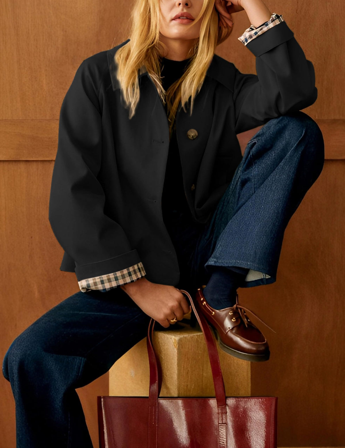Versatile Everyday Jacket Perfect for Work, Travel, Weekends and All Casual Occasions, L (black)