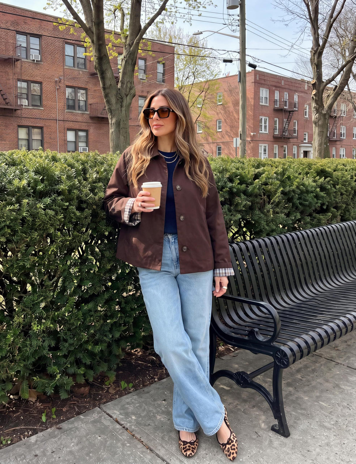 Versatile Cropped Jacket for Daily Wear, Office, Travel & Casual Outings, S (Dark Brown)