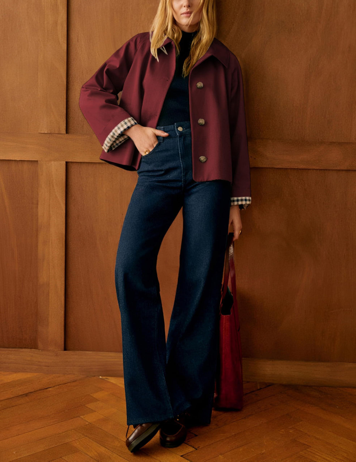 Versatile Casual Jacket for Daily Outings, Office Days, Travel, and Weekend Errands, XXL (burgundy)