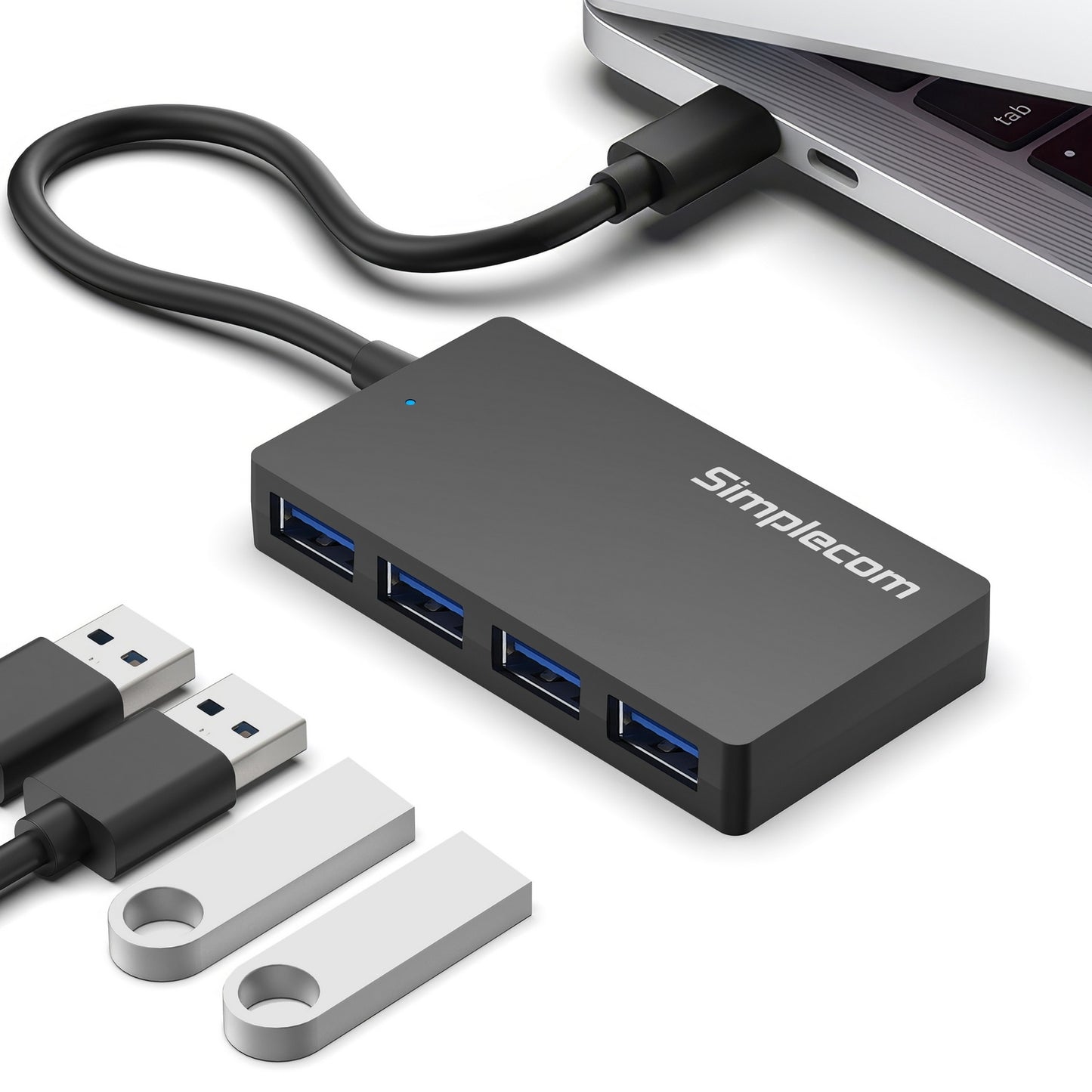 Simplecom CH350 SuperSpeed USB-C to 4-Port USB-A Hub USB 3.2 Gen1