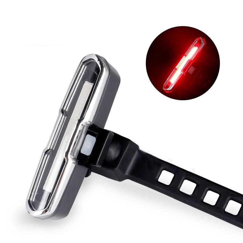 Usb Rechargeable Cob Bicycle Tail Light 7505A Red