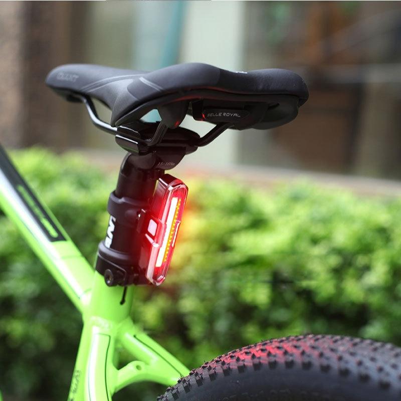 Usb Rechargeable Cob Bicycle Tail Light 7505A Red