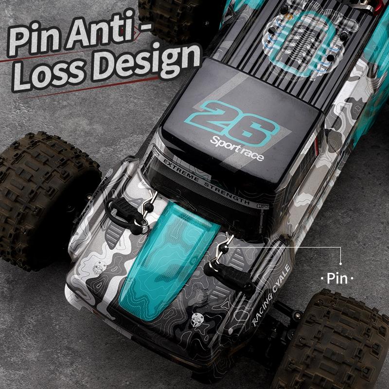 Off-road Remote Control Car - Electric 4wd Alloy Bigfoot - Green