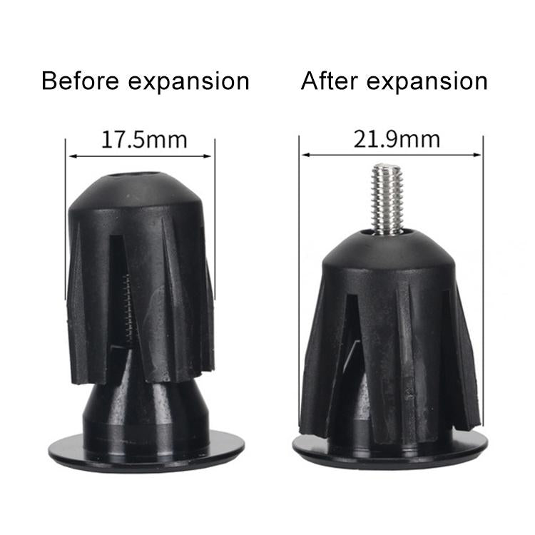 A Pair Of Aluminum Bike Handlebar End Plugs - Red