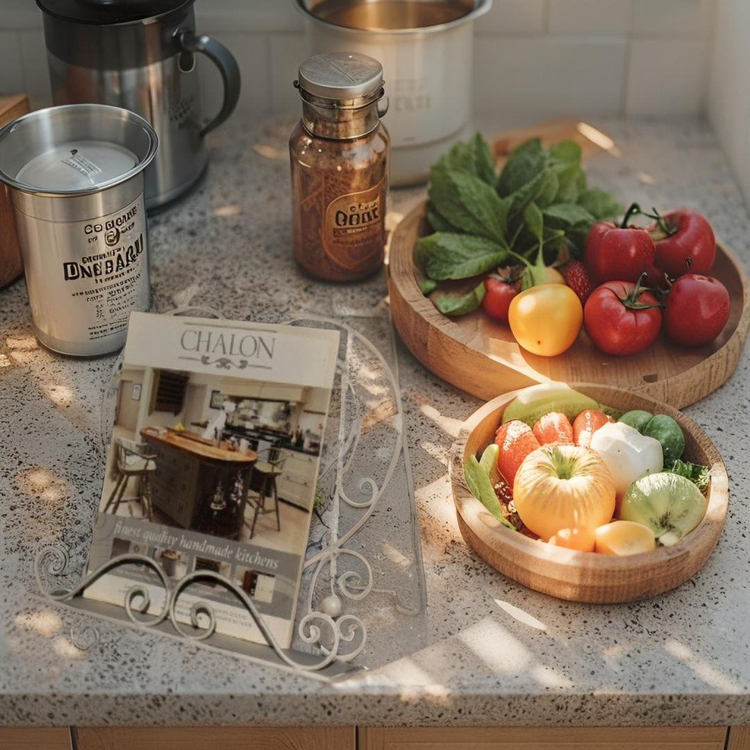 Heart Shape Recipe / Book Stand w Birds 35cm