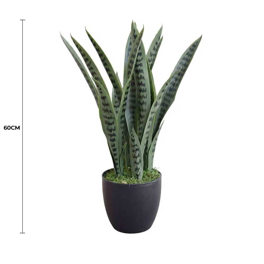 Artificial Snake Plant Sansevieria UV Resistant 60cm